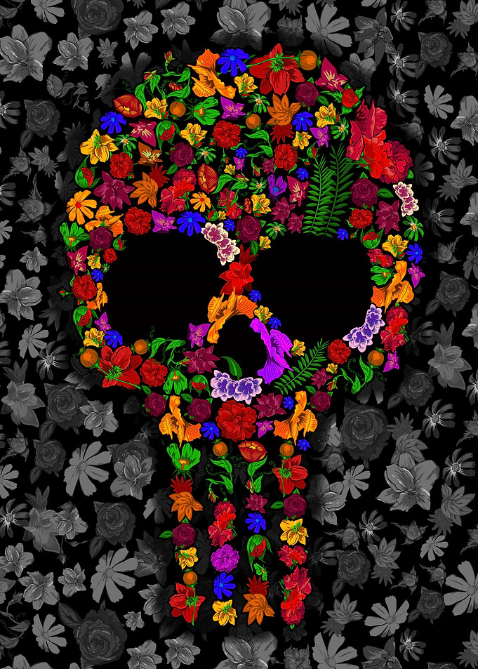 Floral Sugar Skull