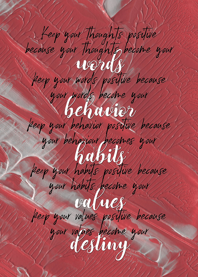 Keep positive