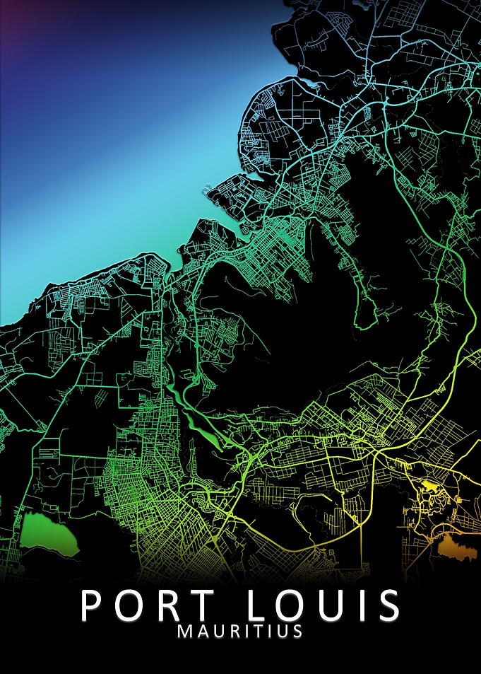 Port Louis Mauritius Map