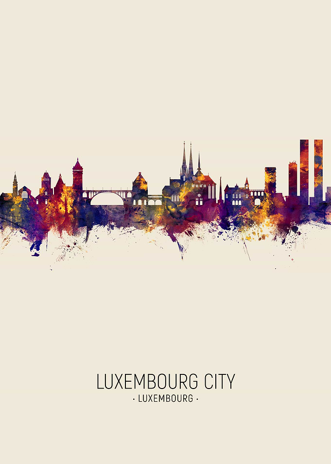 Luxembourg City Skyline