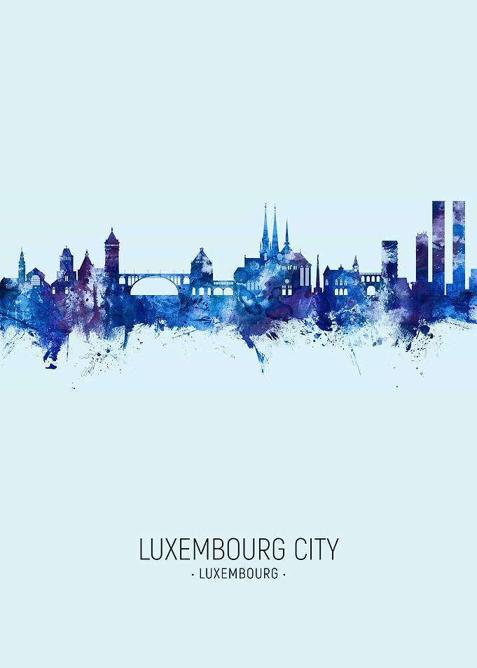 Luxembourg City Skyline