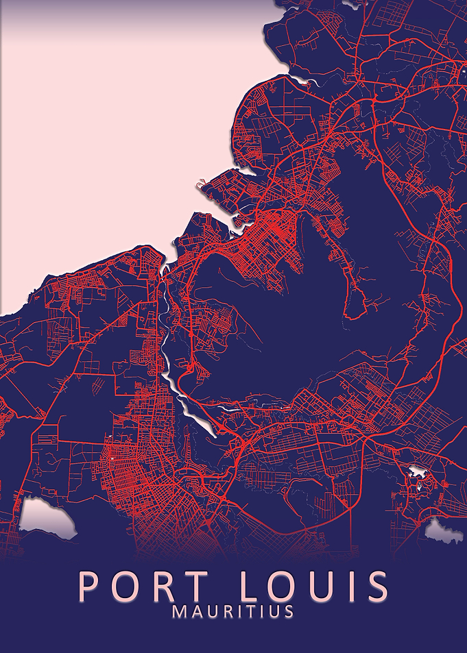 Port Louis Mauritius Map