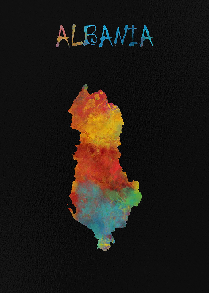 Map of Albania