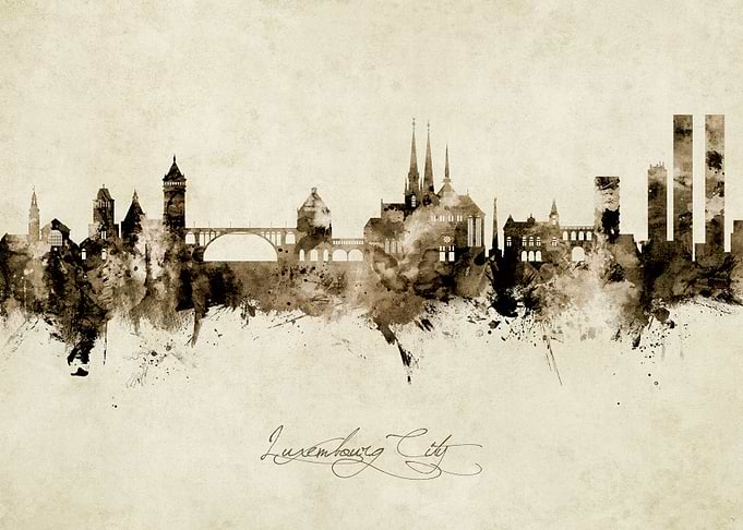 Luxembourg City Skyline