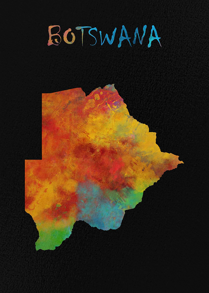 Map of Botswana