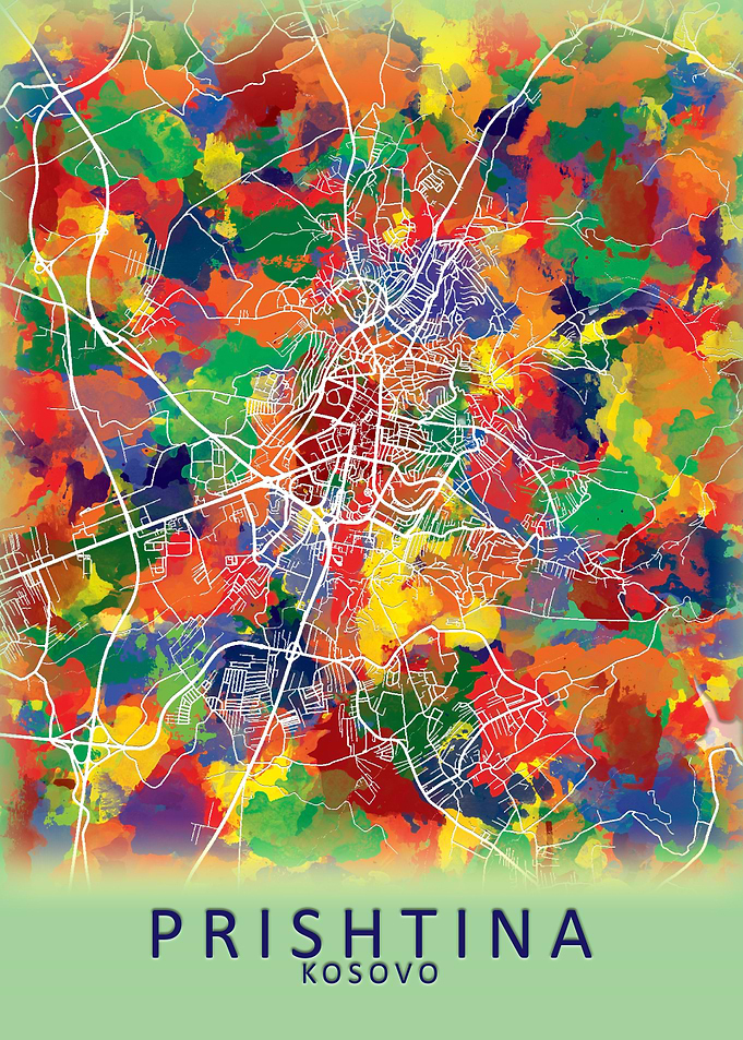 Prishtina Kosovo City Map