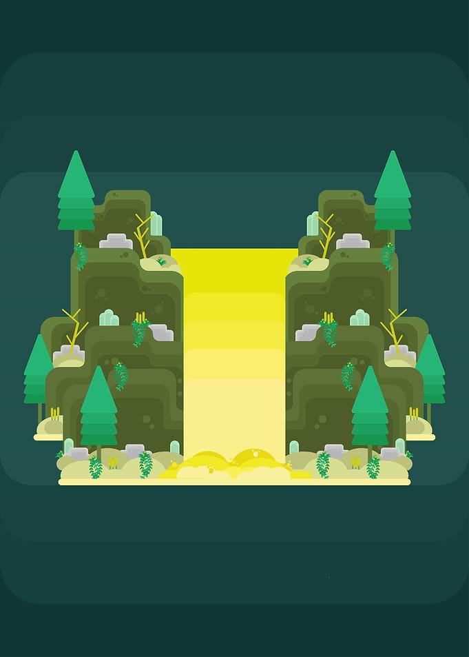 Flat Waterfall