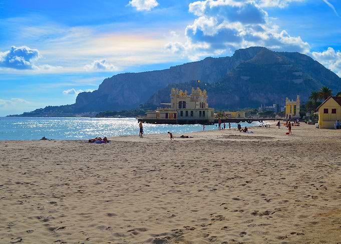 Mondello Mountains and Sea