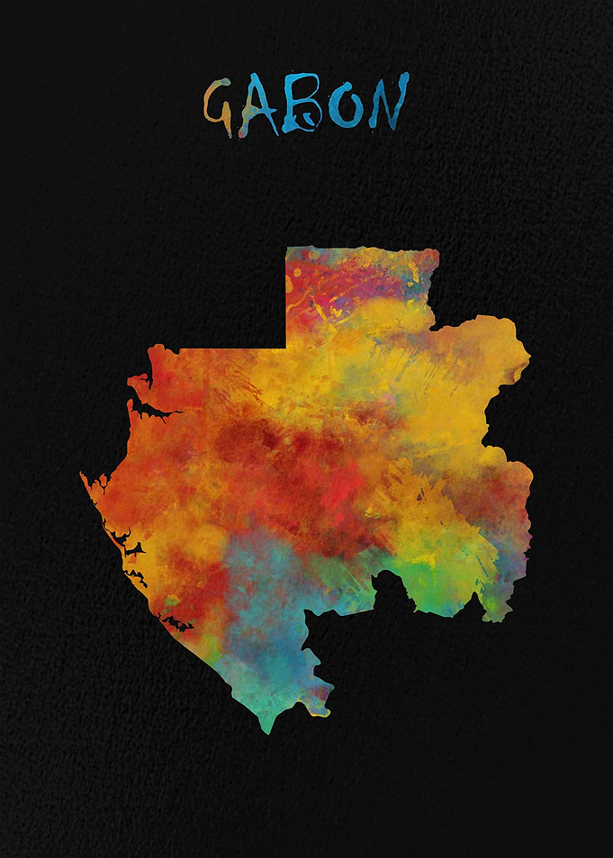 Map of Gabon
