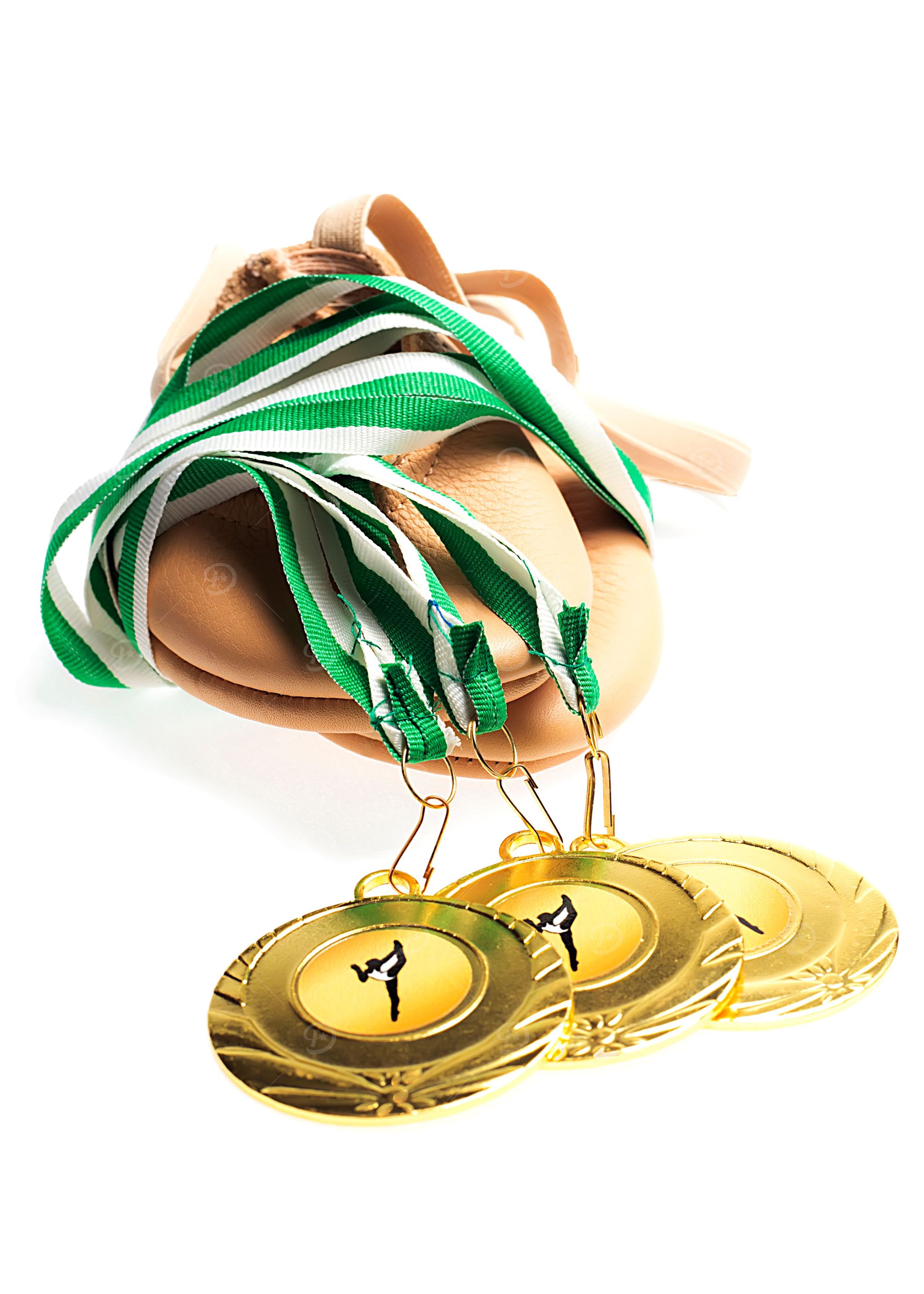 Gold Medals with Gym shoeS