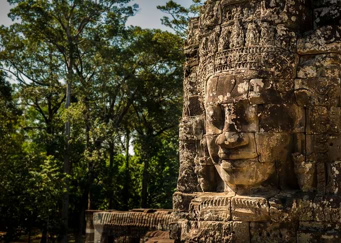 Bayon Temple with Jungle