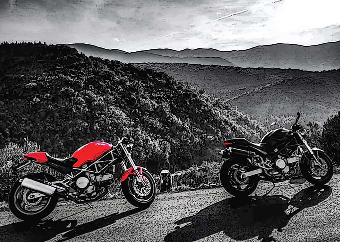 Two Bikes on a Mountain