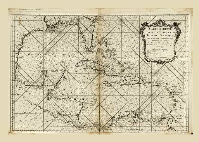 Caribbean Map 1749