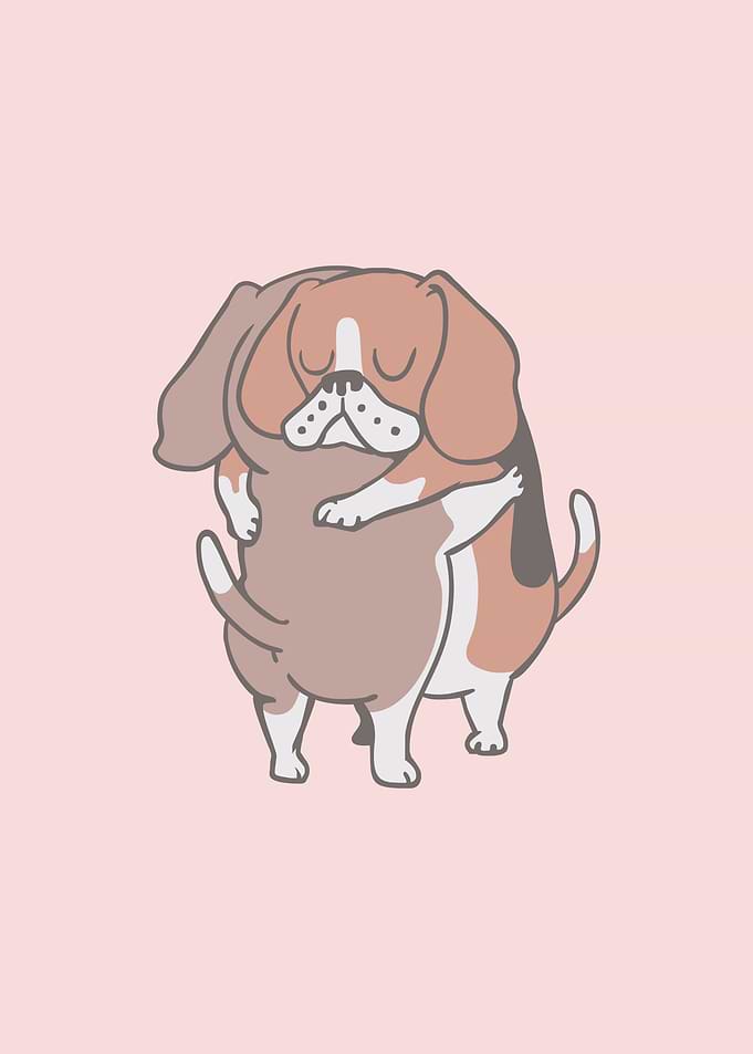 Beagle Hugs Beagle Hugs