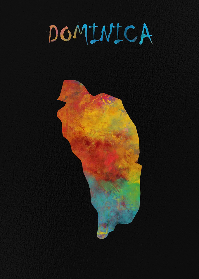 Map of Dominica