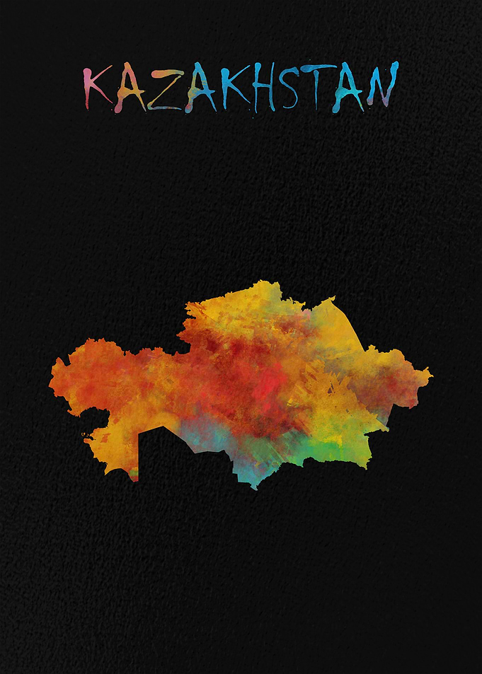 Map of Kazakhstan