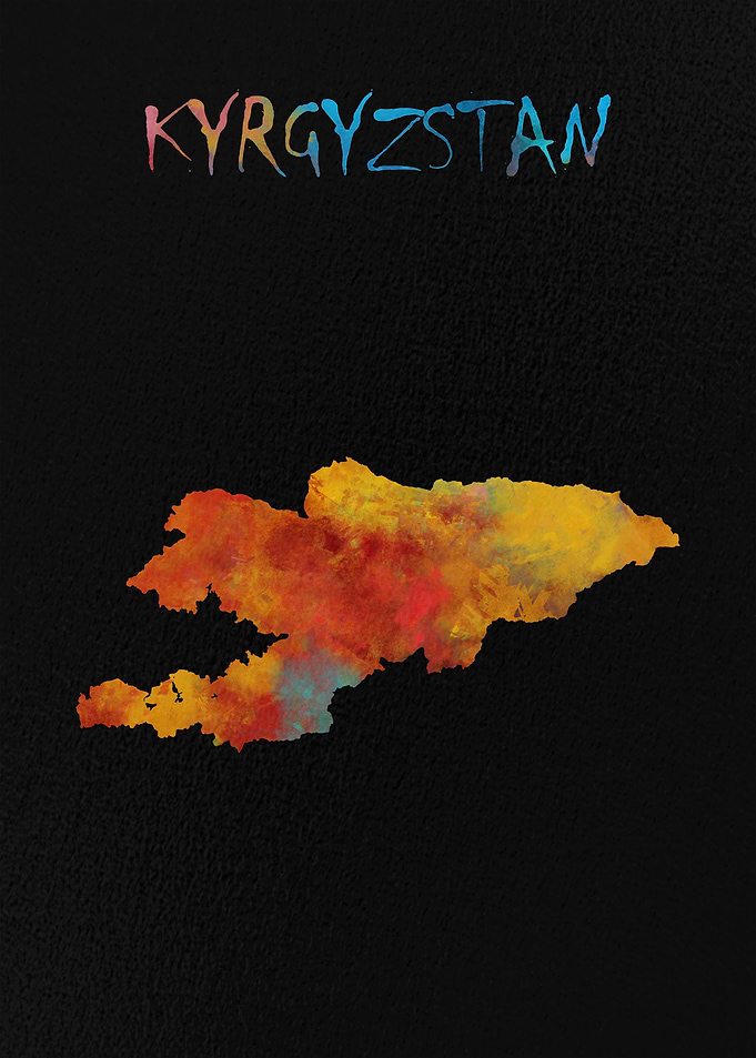 Map of Kyrgyzstan