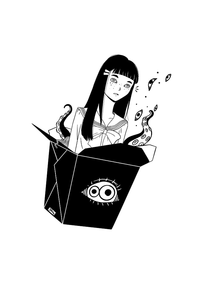 Anime School Girl Take Out