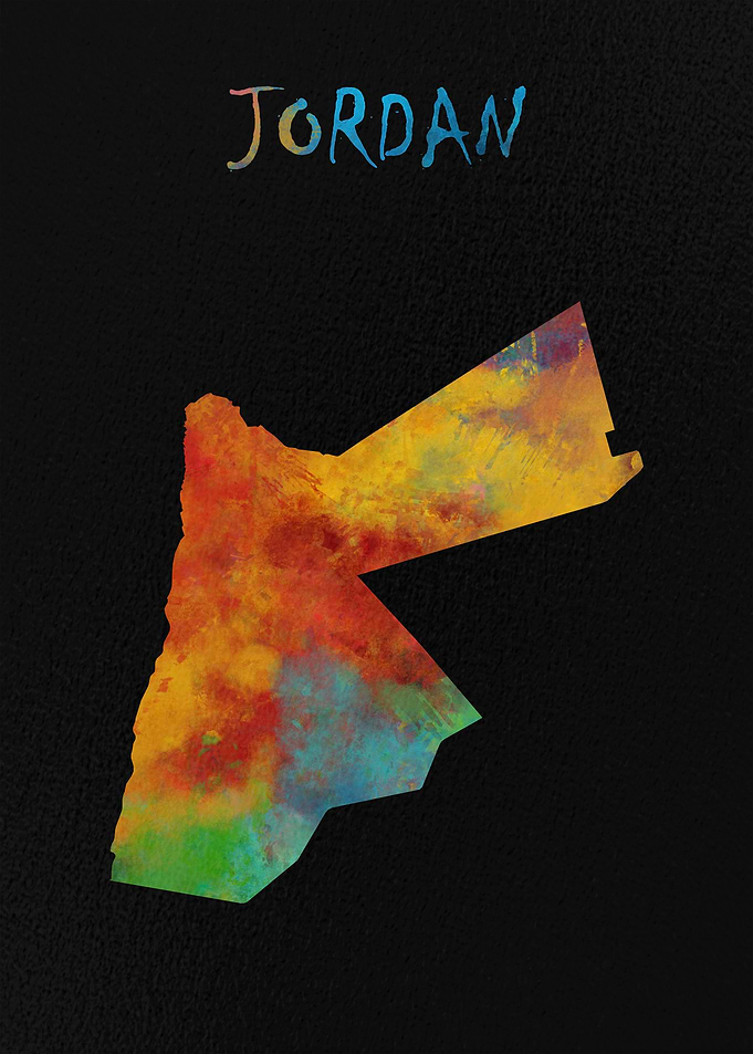 Map of Jordan
