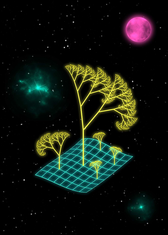 Fractal Trees +++ No002