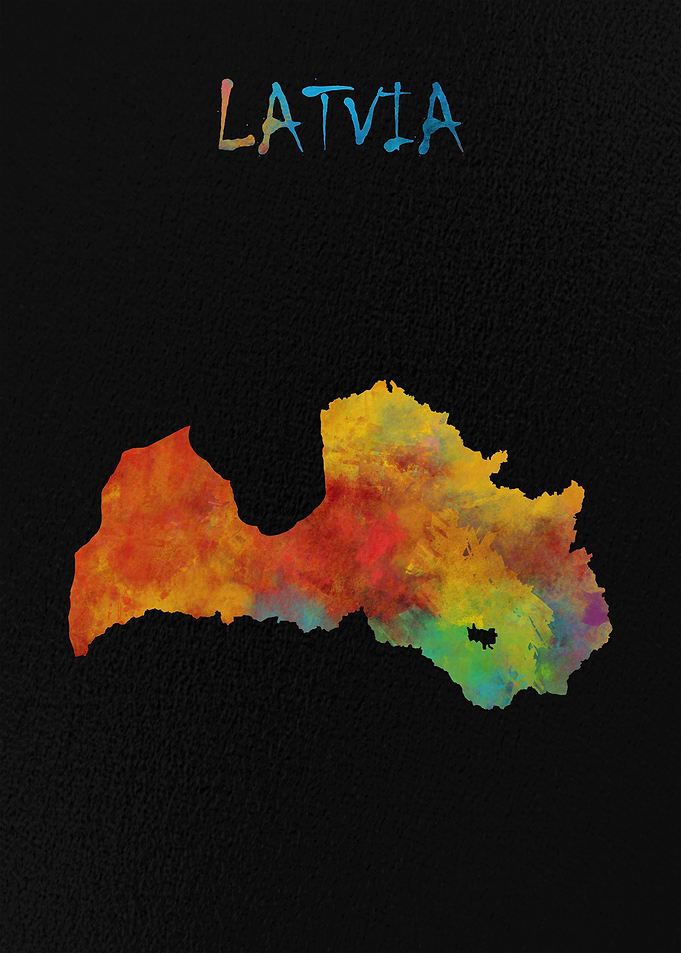 Map of Latvia
