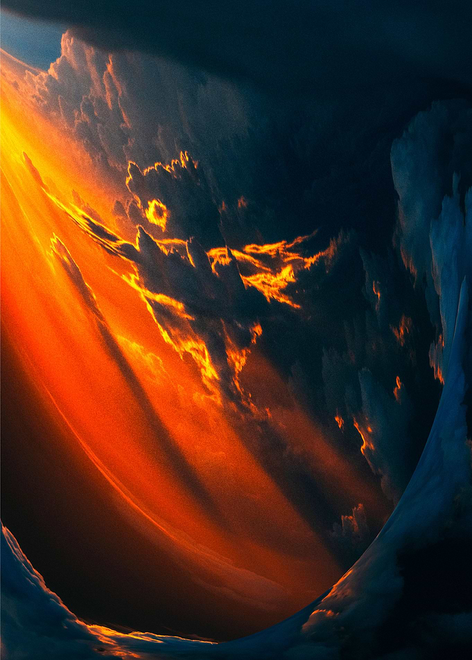 Specter in the clouds