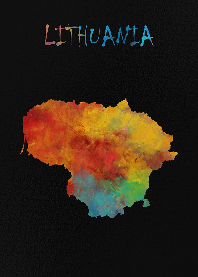 Map of Lithuania