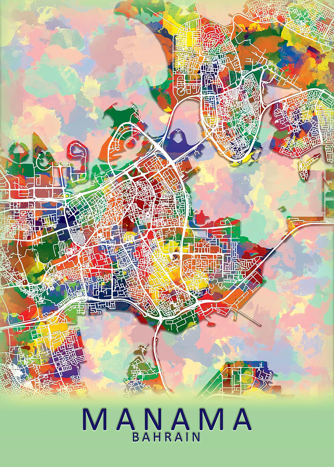 Manama Bahrain City Map