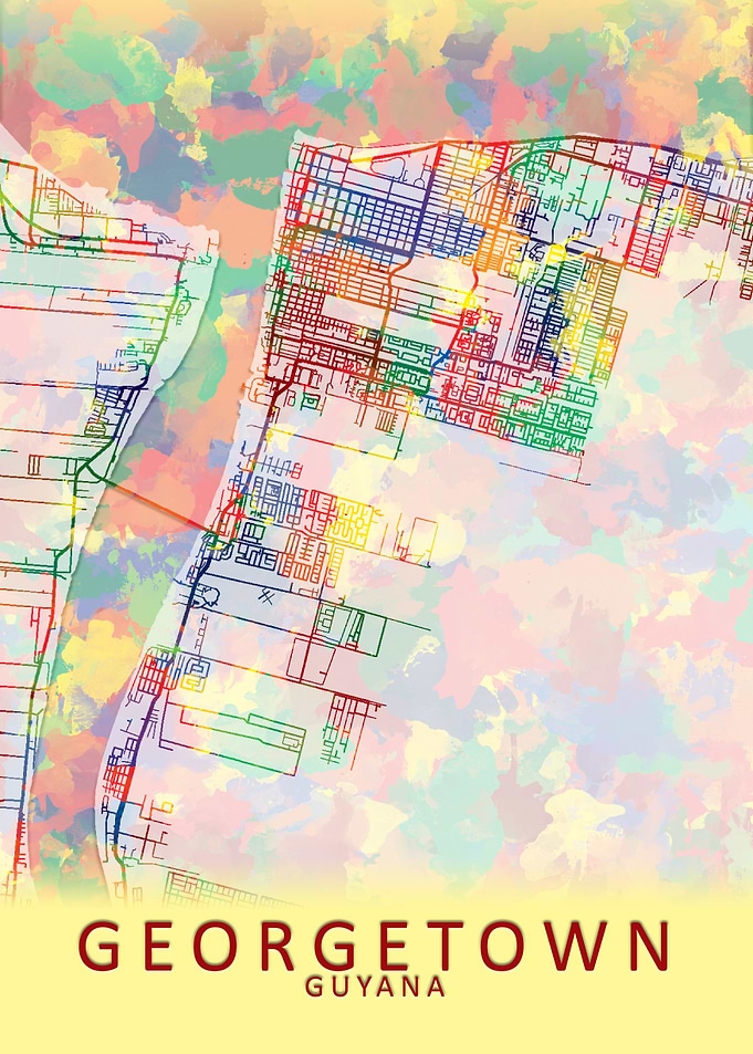 Georgetown Guyana City Map
