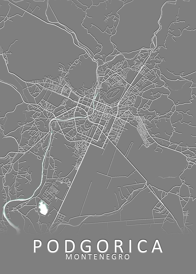 Podgorica Montenegro Map