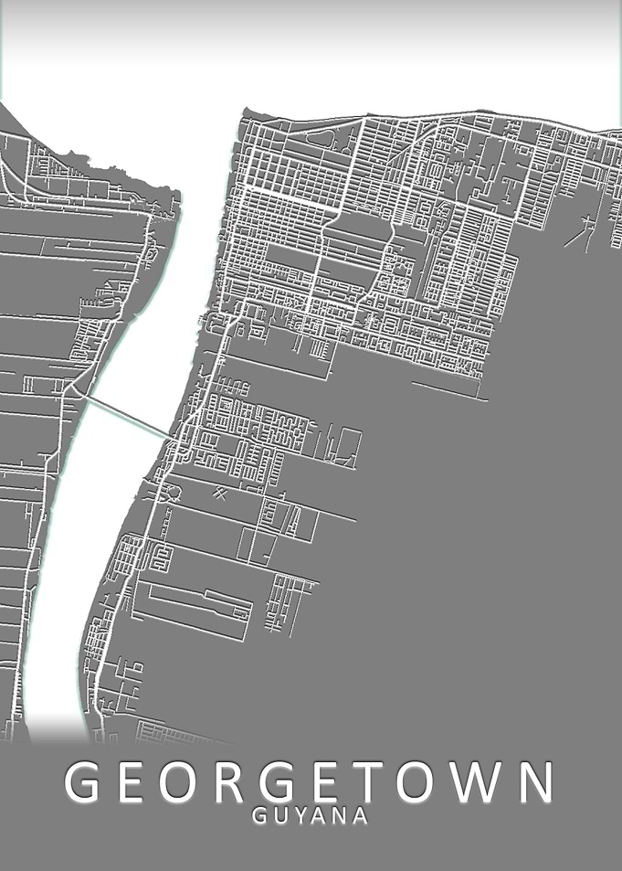 Georgetown Guyana City Map