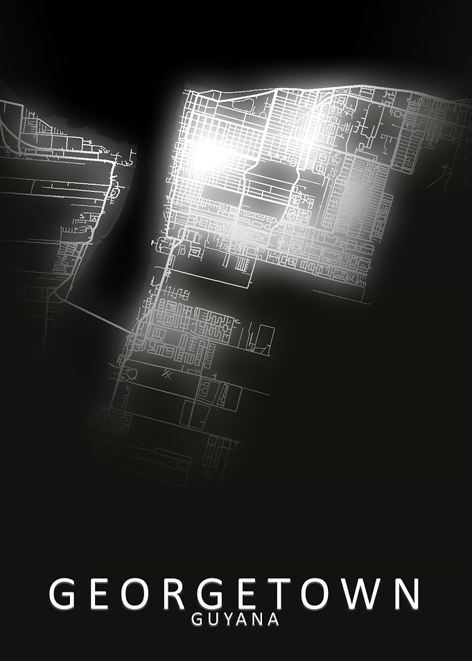 Georgetown Guyana City Map
