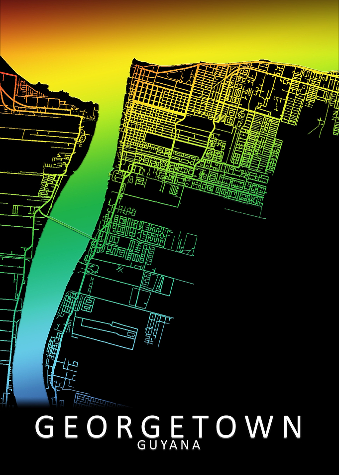 Georgetown Guyana City Map