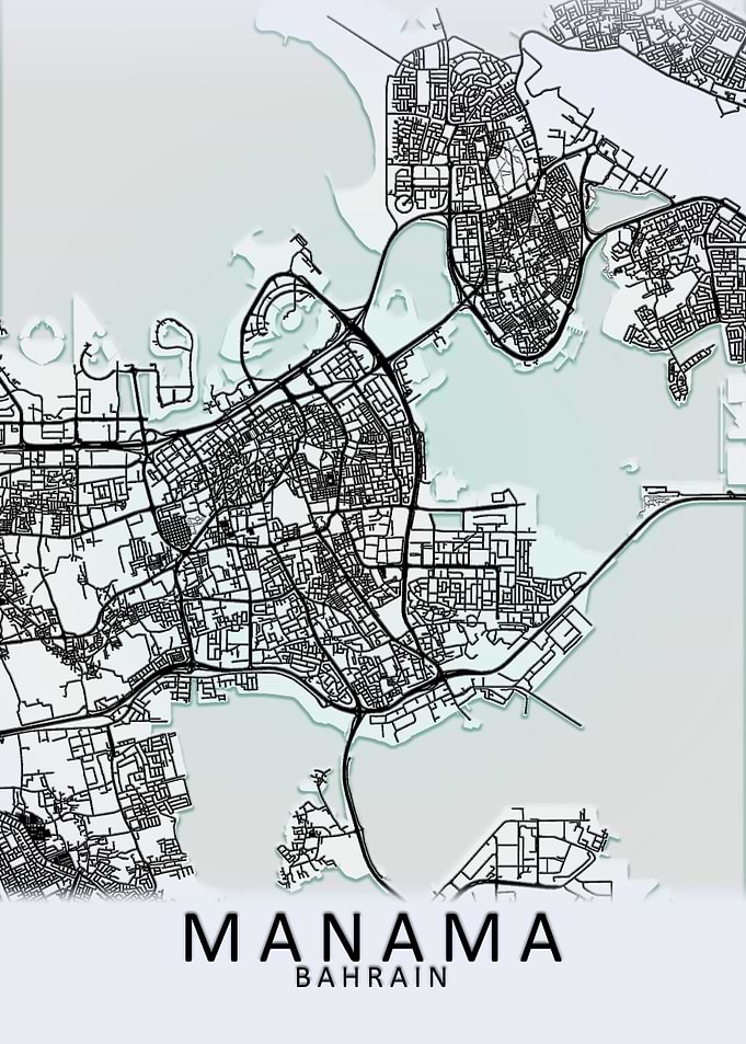 Manama Bahrain City Map