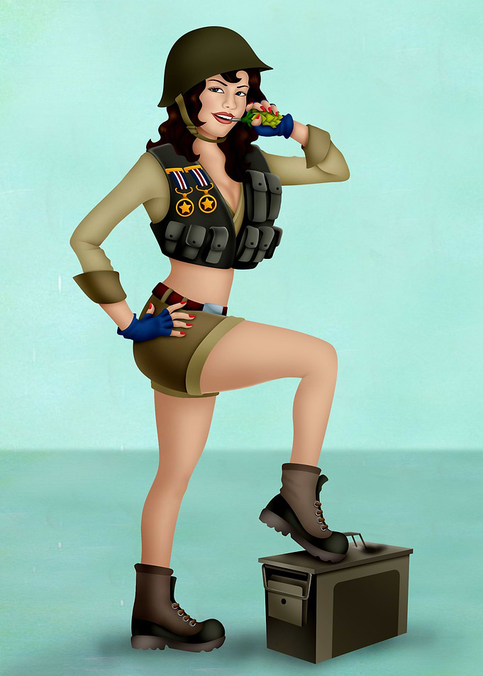 Retro Pin Up Girl