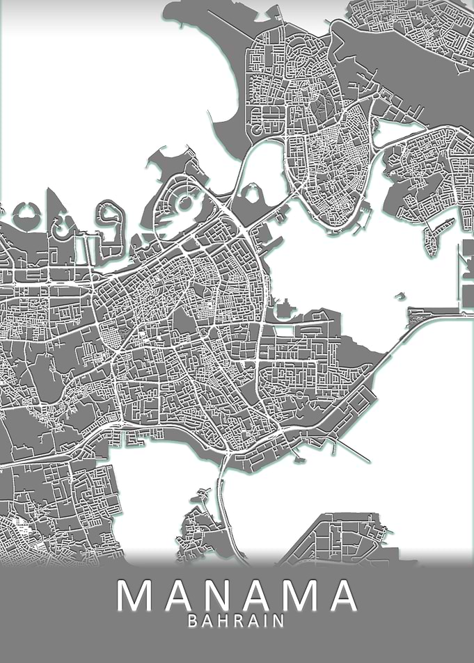 Manama Bahrain City Map