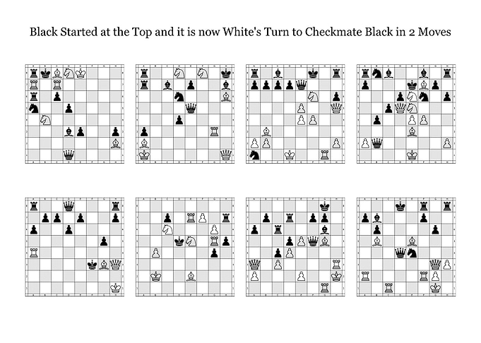 2 Move Chess Puzzles Set D