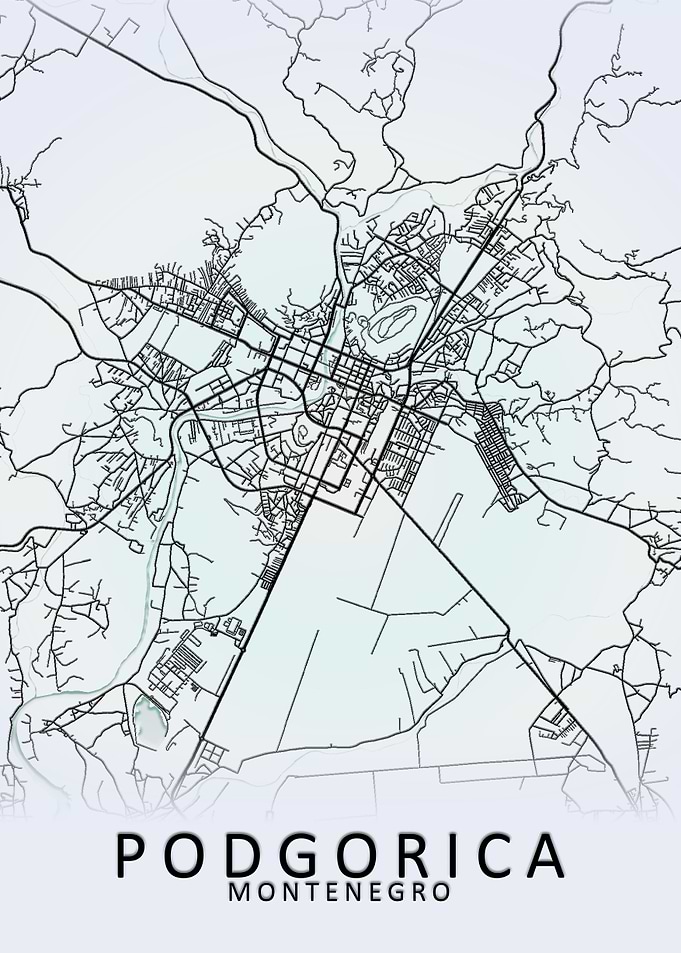 Podgorica Montenegro Map