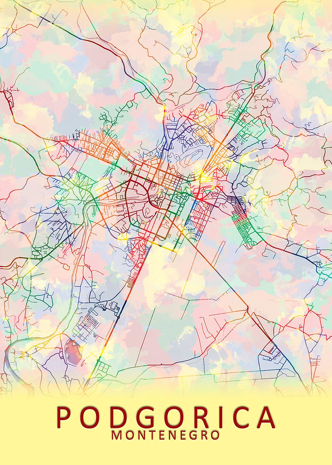 Podgorica Montenegro Map