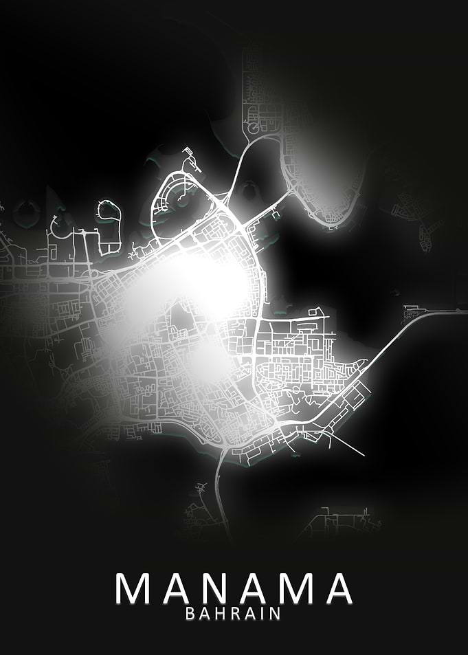 Manama Bahrain City Map
