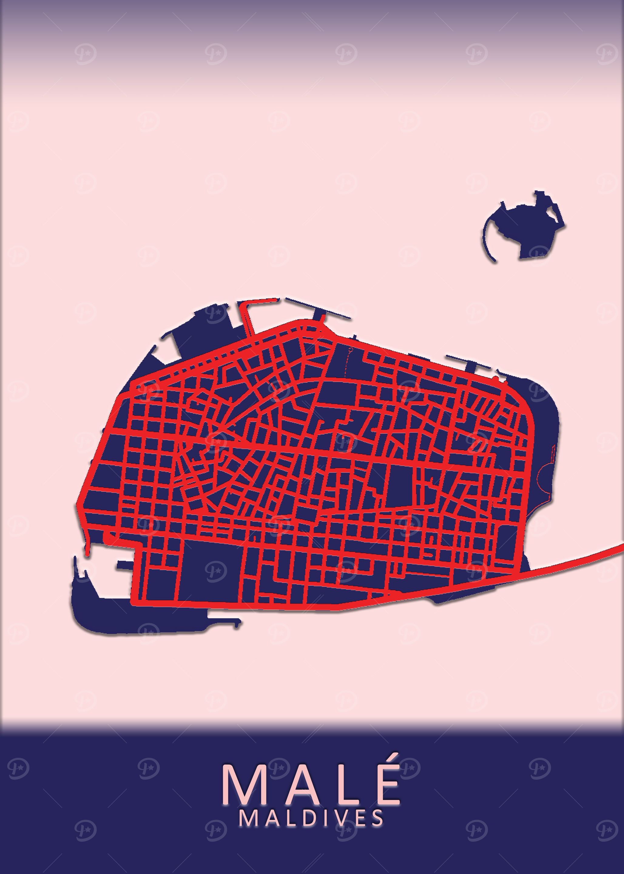 Male Maldives City Map