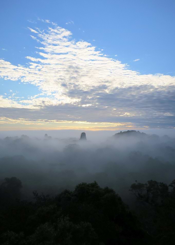 Sunrise over Tikal