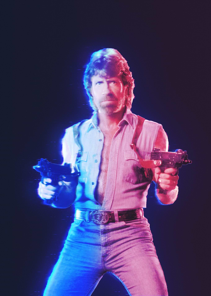 Chuck retro art