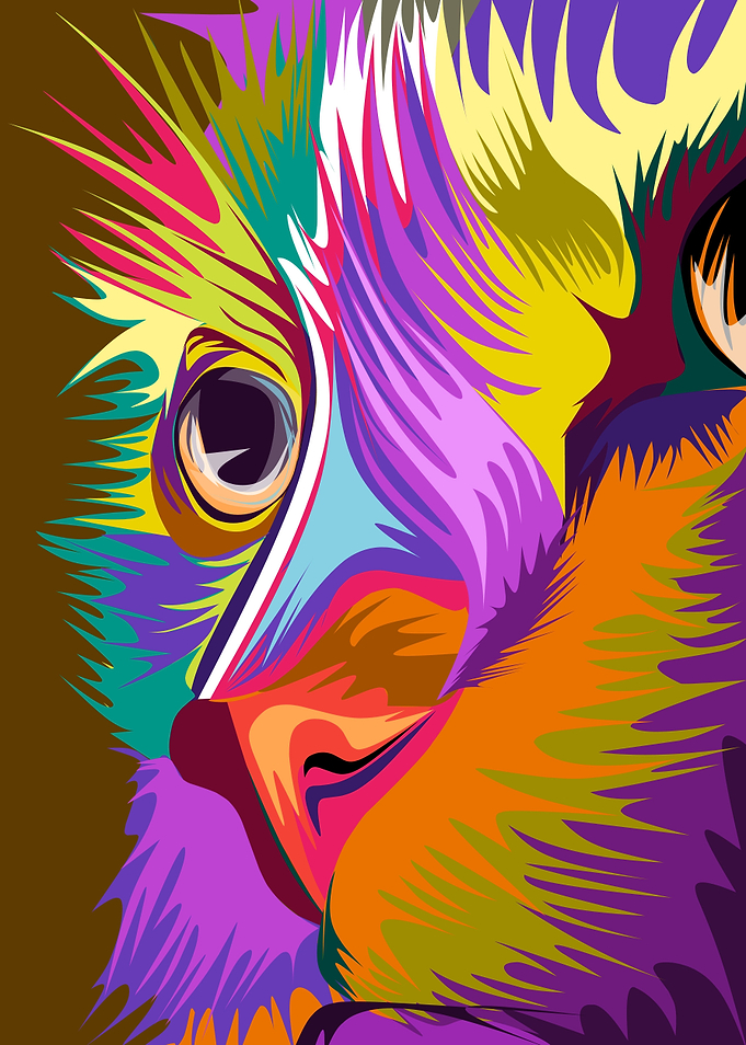 pop art vector cat