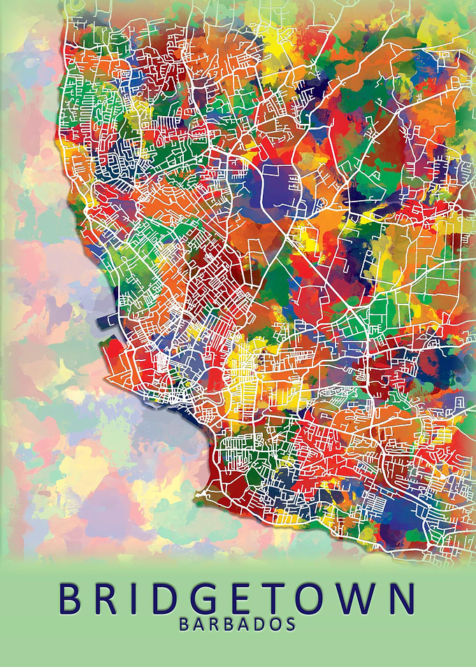 Bridgetown Barbados Map