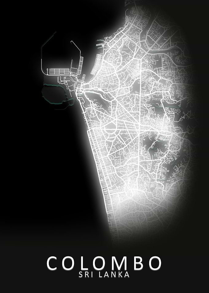 Colombo Sri Lanka City Map