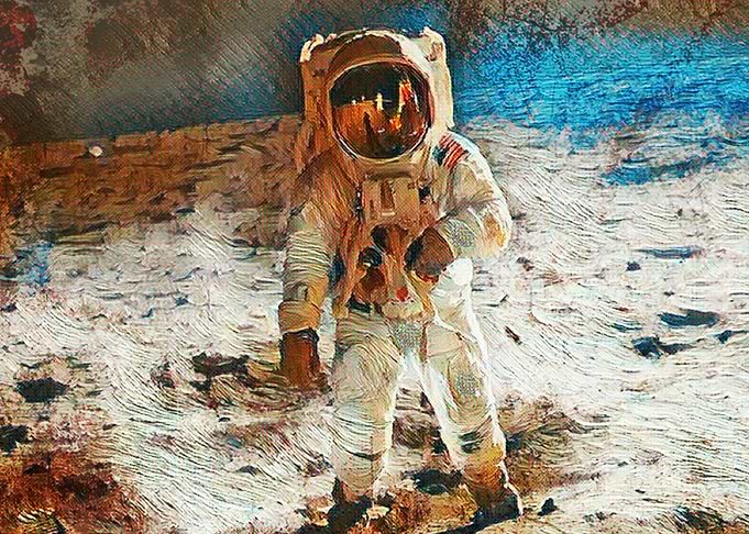 Astronaut on the Moon
