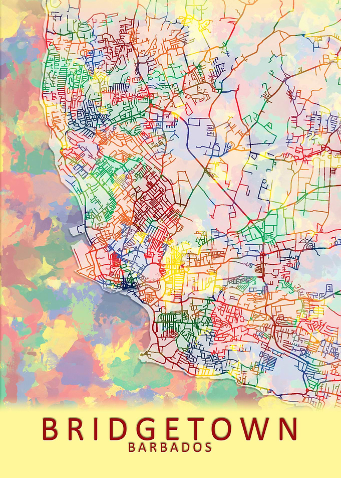 Bridgetown Barbados Map