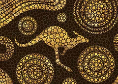 Dot Art Kangaroo