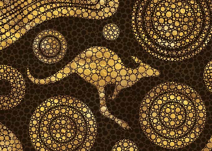 Dot Art Kangaroo